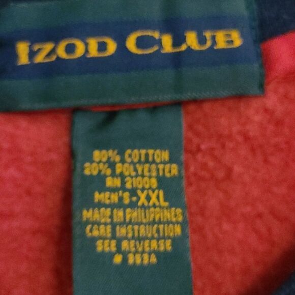 XXL Red, Black, Green and White IZOD CLUB Special Olympics Sweatshirt - Picture 4 of 4